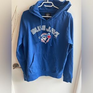 Cotton Blue Jays hoodie with kangaroo pocket